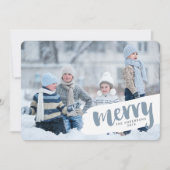 モダンブメリーラシレターホリデーカード シーズンカード (正面)