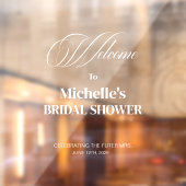 モダンブライダルシャワーウェルカム鏡デカール標識 ウィンドウサイン (シート2)