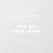 モダンブライダルシャワーウェルカム鏡デカール標識 ウィンドウサイン (シート)