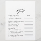 モダンブライダルシャワーゲストゲームの検索 (正面)