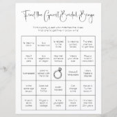 モダンブライダルシャワーゲストビンゴゲームを検索 (正面)