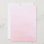 モダンブライダルシャワーティーパーティーピンク招待状 招待状 (裏面)