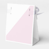 モダンブライダルシャワーピンク金ゴールドスクリプト優先ボックス フェイバーボックス (裏面サイド)