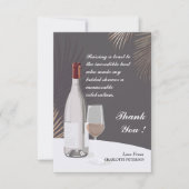 モダンブライダルシャワーホストありがとう ノートカード (正面)