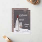 モダンブライダルシャワーホストありがとう ノートカード (正面/裏面インサイチュ)