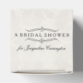 モダンブライダルシャワー英語バラタイポグラフィ賛成 フェイバーボックス (上部)