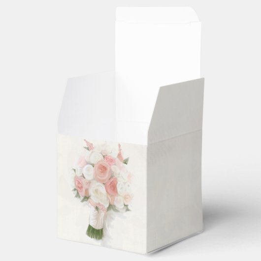 モダンブライダルシャワー英語バラタイポグラフィ賛成 フェイバーボックス (オープン)