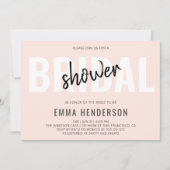 モダンブライダルシャワー 招待状 (正面)