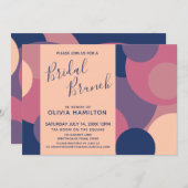 モダンブライダルブカラフルランチ 招待状 (正面/裏面)