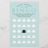 モダンブライダルミントティーパーティービンゴティーカップパターン (正面)