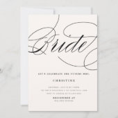 モダンブライド フューチャー ミセス. ブライダルシャワー 招待状 (正面)