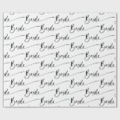 モダンブライド ラッピングペーパー ブラック＆ホワイト (フラット)