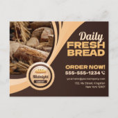 モダンブラウンベーカリー　パン屋　焼き菓子　ケータリング ポストカード (正面)