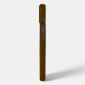 モダンブラウンモノグラムイニシャル Case-Mate iPhoneケース (裏面 / 左)