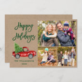 モダンブラシスクリプトトラック3フォトクラフト シーズンカード (正面/裏面)