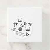 モダンブラシスクリプトランジェリー ブライダルシャワー フェイバータグ (インサイチュ)