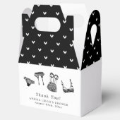 モダンブラシスクリプトランジェリー ブライダルシャワー フェイバーボックス (オープン)