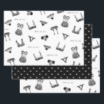 モダンブラシスクリプトランジェリー ブライダルシャワー ラッピングペーパーシート<br><div class="desc">素敵なランジェリーブライダルシャワーコレクションの一部です!</div>