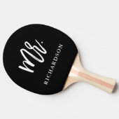 モダンブラシスクリプト黒 | Mr. 卓球ラケット (横)