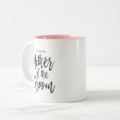 モダンブラシスクリプト 新婦の母 ツートーンマグカップ (正面左)