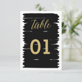 モダンブラシストローク テーブルナンバー (スタンド正面)