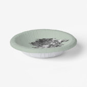 モダンブラシストロ結婚ーク | セージグリーン ペーパーボウル (傾斜あり)