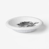 モダンブラシストロ結婚ーク | ヘビーホワイト ペーパーボウル (傾斜あり)