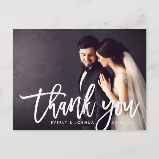 モダンブラシ付きス結婚クリプトの写真 ポストカード (正面)