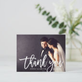 モダンブラシ付きス結婚クリプトの写真 ポストカード (スタンド正面)