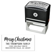 モダンブラシ メリークリスマス 返送先住所 セルフインキングスタンプ (インサイチュ)