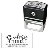 モダンブラシMr+Mrsリターンアドレス セルフインキングスタンプ (インサイチュ)