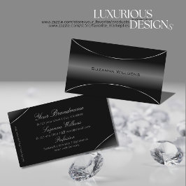 モダンブラックとシ縁どックとシスタイリッシュック 名刺