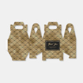 モダンブラックと結婚金ゴールドはかりで測の感謝 フェイバーボックス (折り畳みなし)