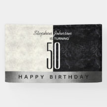 モダンブラックの50歳の誕生日パーティー