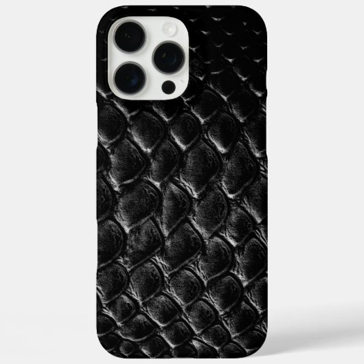 モダンブラッククロコダイル Case-Mate iPhoneケース (裏面)