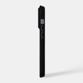 モダンブラッククロコダイル iPhoneケース (左側面)