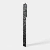 モダンブラッククロコダイル iPhoneケース (右側面)