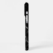 モダンブラッククロコダイル iPhoneケース (左側面)