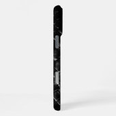モダンブラッククロコダイル iPhoneケース (右側面)