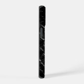 モダンブラッククロコダイル iPhone 15ケース (右側面)