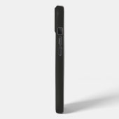 モダンブラックグレー モノグラムイニシャル Case-Mate iPhoneケース (裏面 / 左)