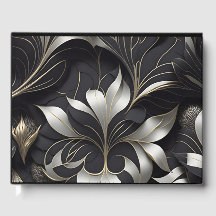 モダンブラックゲストブック