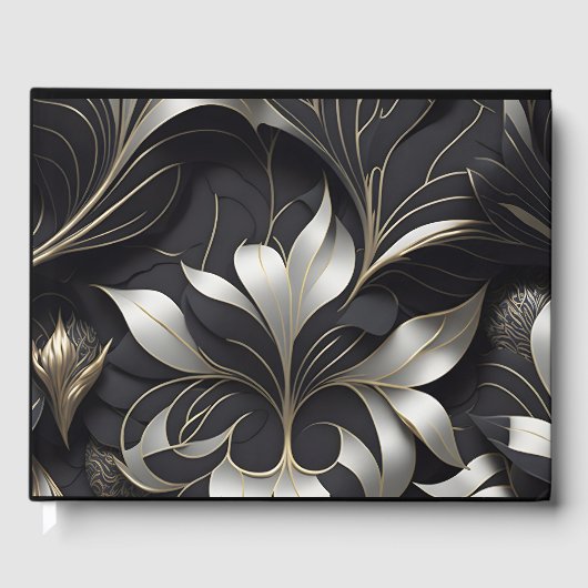 モダンブラックゲストブック ゲストブック (正面)