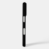 モダンブラックゴールド モノグラム スクリプト名 Case-Mate iPhoneケース (裏面 / 右)