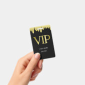 モダンブラックゴールドVIPパス バッジ (手持ち)