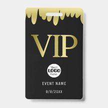 モダンブラックゴールドVIPビジネス ロゴ
