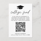 モダンブラックスクリプト卒業大学基金 エンクロージャーカード (正面)