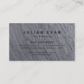 モダンブラックストーン造園ローンサー気にビス 名刺 (裏面)