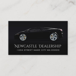 モダンブラックディーラー自動販売 名刺