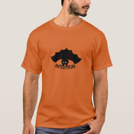 モダンブラックバットと書道Tシャツ Tシャツ